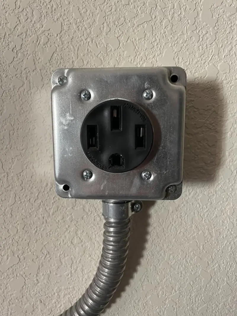 NEMA 14-50 outlet installed for Electrical Panel Upgrade in Lakeland South